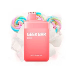 Одноразова електронна сигарета Geek Bar White Gummy Ice (Білий Гаммі Лід) (5000 Затяжок)