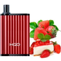 Одноразова електронна сигарета HQD Cuvie Maya Strawberry Custard (Полуниця Кастард) (6000 Затяжок)