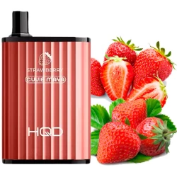 Одноразова електронна сигарета HQD Cuvie Maya Strawberry (Полуниця) (6000 Затяжок)