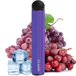 Одноразова електронна сигарета Hugo Vapor Supro III Grape Ice (Виноград Лід) (1500 Затяжок)