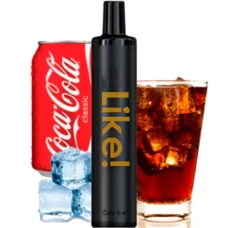 Одноразова електронна сигарета Like! Cola Ice (Кола Лід) (1500 Затяжок)