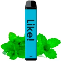 Одноразова електронна сигарета Like! Mint (М'ята) (1800 Затяжок)