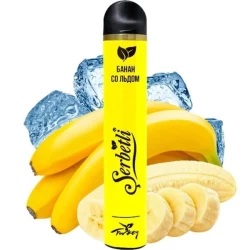 Одноразова електронна сигарета Serbetli Ice Banana (Банан Лід) (1200 затяжок)