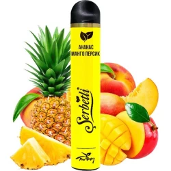 Одноразова електронна сигарета Serbetli Pineapple Mango Peach (Ананас Манго Персик) (1200 Затяжок)