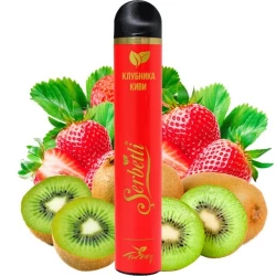 Одноразова електронна сигарета Serbetli Strawberry Kiwi (Полуниця Ківі) (1200 Затяжок)