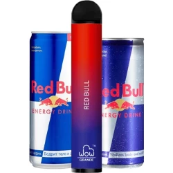 Одноразова електронна сигарета WOW Grande Red Bull (Ред Булл) (2500 Затяжок)