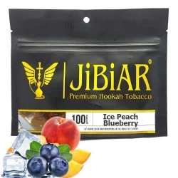 Тютюн JIBIAR Ice Peach Blueberry (Персик Чорниця Лід) 100 гр