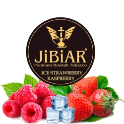 Тютюн JIBIAR Ice Strawberry Raspberry (Полуниця Малина Лід) 1 кг