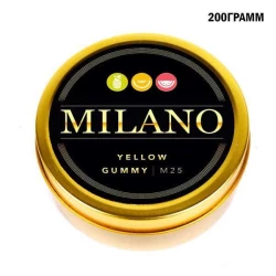 Тютюн Milano Yellow Gummy M25 (Ананас Кавун Диня) 200 гр