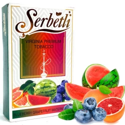 Тютюн Serbetli Blueberry Grapefruit Watermelon (Кавун Грейпфрут Чорниця) 50гр