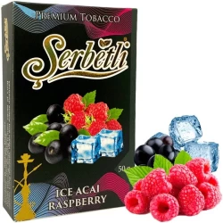 Тютюн Serbetli Ice Acai Raspberry (Малина Асаи Лід) 50гр