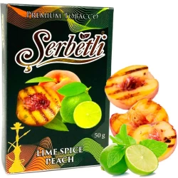 Тютюн Serbetli Lime Spiced Peach (Пряний Персик Лайм) 50гр