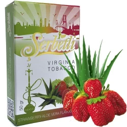 Тютюн Serbetli Strawberry Aloe Vera (Полуниця Алое) 50гр