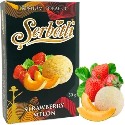 Тютюн Serbetli Strawberry Melon (Полуниця Диня) 50гр