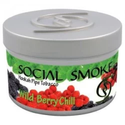 Тютюн Social Smoke Wild Berry Chill (Свіжі Дикі Ягоди) 250гр