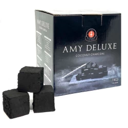 Вугілля кокосове Amy Deluxe 1кг 64кубика в упаковці