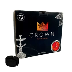 Вугілля кокосове Crown 1кг 72кубика під калауд в упаковці