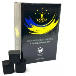 Вугілля кокосове Yahya Elegance King 1кг 72кубика в упаковці