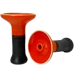 Чашка глиняна 2x2 Medium Orange Graphite Phunnel (Чорний з помаранчевим)