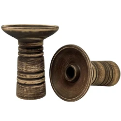 Чашка глиняная Gusto Bowls Alien Vintage (Коричневый с белым)