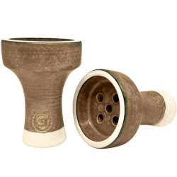 Чашка глиняна GrynBowls Killer Glaze (Коричневий з білим) Чашка глиняна GrynBowls Killer Glaze (Коричневий з білим)