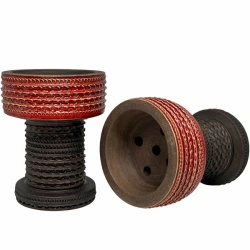 Чашка глиняная Gusto Bowls Rook Design (Красный)