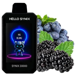 Електронні сигарети Hello Synix Blackberry Blueberry (Ожина Чорниця) (30000 Затяжок)