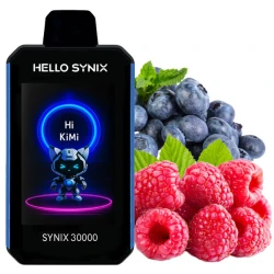 Електронні сигарети Hello Synix Blueberry Razz (Блуберрі Разз) (30000 Затяжок)