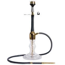 Кальян AMY AMIRS Indi Leather BK-GD-TR V3.0 (Прозрачный)