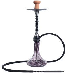 Кальян Hookah Deluxe H04-BK (Прозорий з фіолетовим)