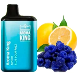 Одноразова електронна сигарета Aroma King Blue Sour Raspberry (Блу Сауер Малина) (5500 Затяжок)