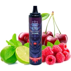 Одноразова електронна сигарета Aroma King Cherry Lime Raspberry (Вишня Лайм Малина) (10000 Затяжок)