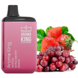 Одноразова електронна сигарета Aroma King Strawberry Grape (Полуниця Виноград) (5500 Затяжок)