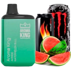 Одноразова електронна сигарета Aroma King Watermelon Bull (Кавун Булл) (5500 Затяжок)