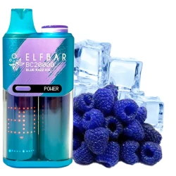 Одноразова електронна сигарета Elf Bar BC Blue Razz Ice (Блу Разз Лід) (20000 Затяжок)