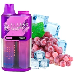 Одноразова електронна сигарета Elf Bar BC Grape Ice (Виноград Лід) (20000 Затяжок)