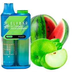 Одноразова електронна сигарета Elf Bar BC Sour Apple Watermelon (Сауер Яблуко Кавун) (20000 Затяжок)