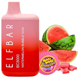 Одноразова електронна сигарета Elf Bar BC Watermelon Bubble Gum (Кавун Бабл Гам) (5000 Затяжок)