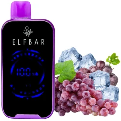 Одноразова електронна сигарета Elf Bar FS Grape Ice (Виноград Лід) (18000 затяжок)