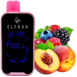 Одноразова електронна сигарета Elf Bar FS Peach Berry (Персик Ягода) (18000 затяжок)