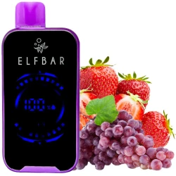 Одноразова електронна сигарета Elf Bar FS Strawberry Grape (Полуниця Виноград) (18000 затяжок)