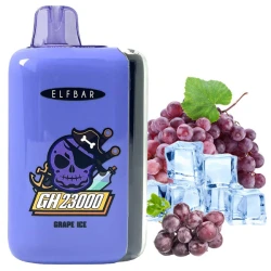 Одноразова електронна сигарета Elf Bar GH Grape Ice (Виноград Лід) (23000 затяжок)