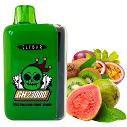 Одноразова електронна сигарета Elf Bar GH Kiwi Passion Fruit Guava (Ківі Маракуя Гуава)  (23000 затяжок)