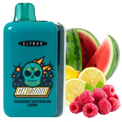 Одноразова електронна сигарета Elf Bar GH Raspberry Watermelon Lemon (Малина Кавун Лимон) (23000 затяжок)