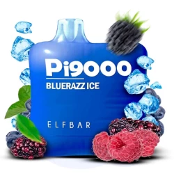 Одноразова електронна сигарета Elf Bar Pi Blue Razz Ice (Блу Разз Лід) (9000 Затяжок)