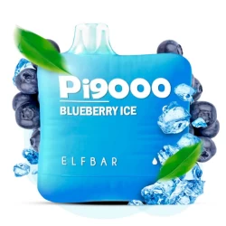 Одноразова електронна сигарета Elf Bar Pi Blueberry Ice (Чорниця Лід) (9000 Затяжок)