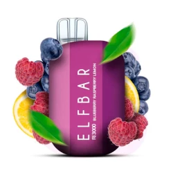 Одноразова електронна сигарета Elf Bar Ri Blueberry Raspberry Lemon (Чорниця Малина Лимон) (3000 Затяжок)