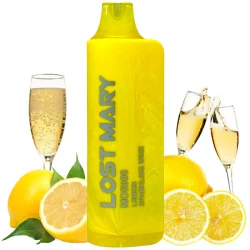 Одноразова електронна сигарета Lost Mary MO Lemon Sparkling Wine (Лимон Ігристе Вино) (5000 Затяжок)