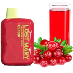 Одноразова електронна сигарета Lost Mary OS Cranberry Soda (Журавлина Содова) (4000 Затяжок)