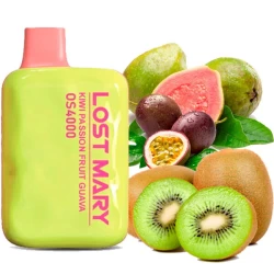 Одноразова електронна сигарета Lost Mary OS Kiwi Passion Fruit Guava (Ківі Маракуя Гуава) (4000 Затяжок)